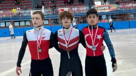 Milli sürat patenci Muhammed Bozdağ Polonya’da gümüş madalya kazandı